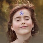 girl with circle on  forhead
